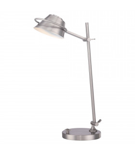 Lampada da terra Spencer, nichel spazzolato