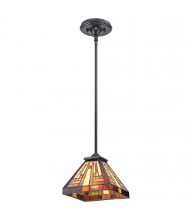 plafonnier ventilateur vintage 2 ampoules e27 max 60w brun patiné