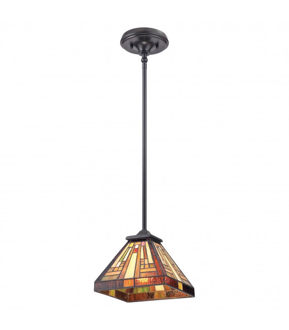 Lampada a sospensione Stephen, bronzo vintage, 3 lampadine