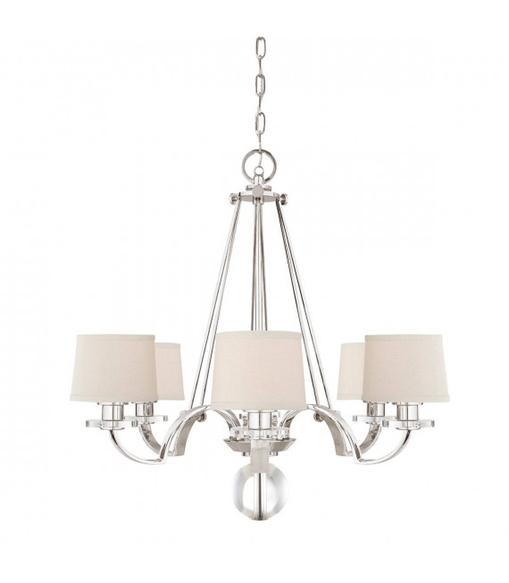 Lampada da parete Sutton, argento imperiale, 1 lampadina