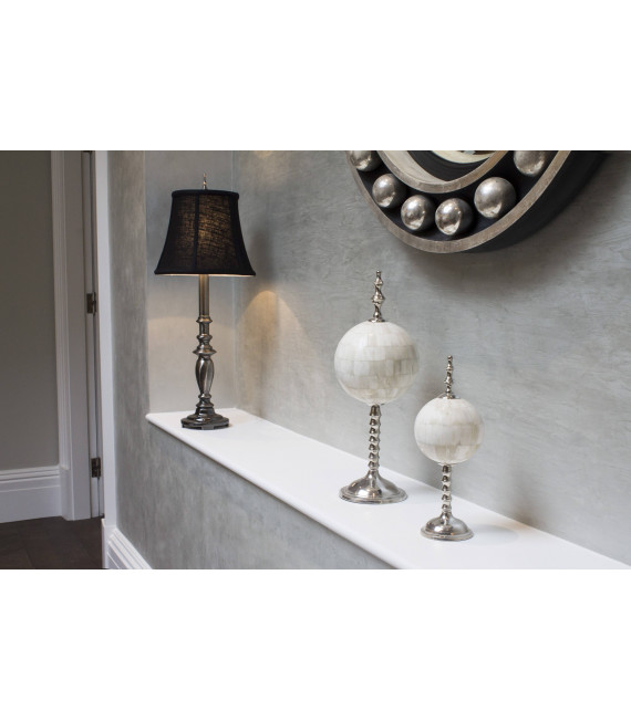 Lampada a tre cuori 95 cm, con paralume marrone chiaro
