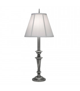 Roggenlampe mit Elfenbeinschirm