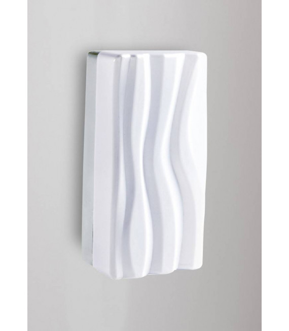 Applique Murale Arena 12W Led Blanc Ip44 3000K, 720Lm, Chrome Poli/Arylique Blanc