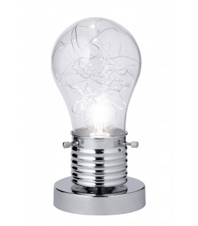 FUTURA Chrom Tischleuchte 1 Glühbirne