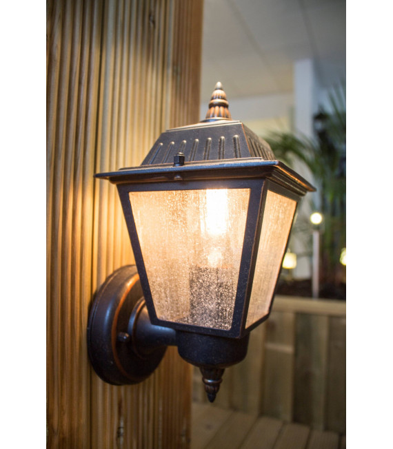 Georgetown Wandleuchte, kaiserliche Bronze und Glas, klein