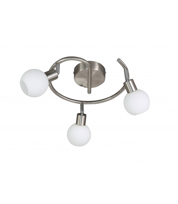 NOIS spot níquel mate 3 bombillas LED