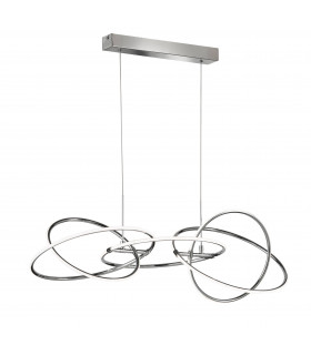 SPRING lámpara colgante cromo 1 bombilla LED