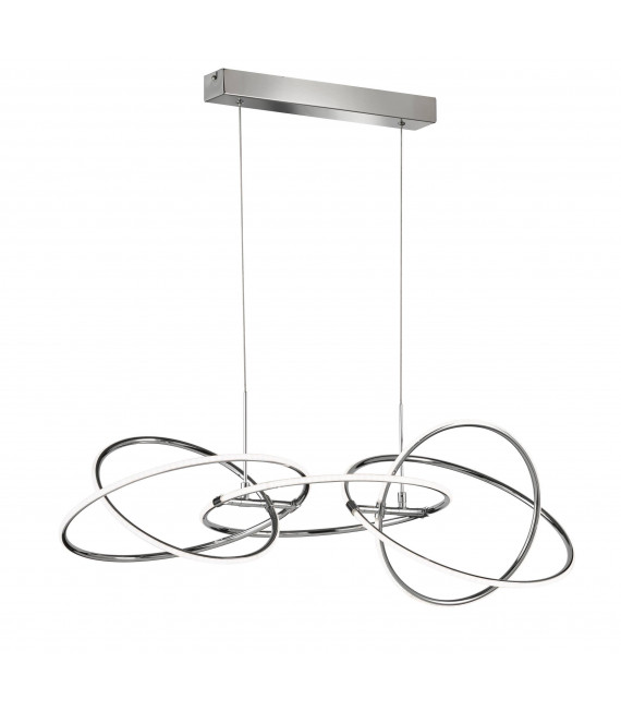 SPRING lámpara colgante cromo 1 bombilla LED