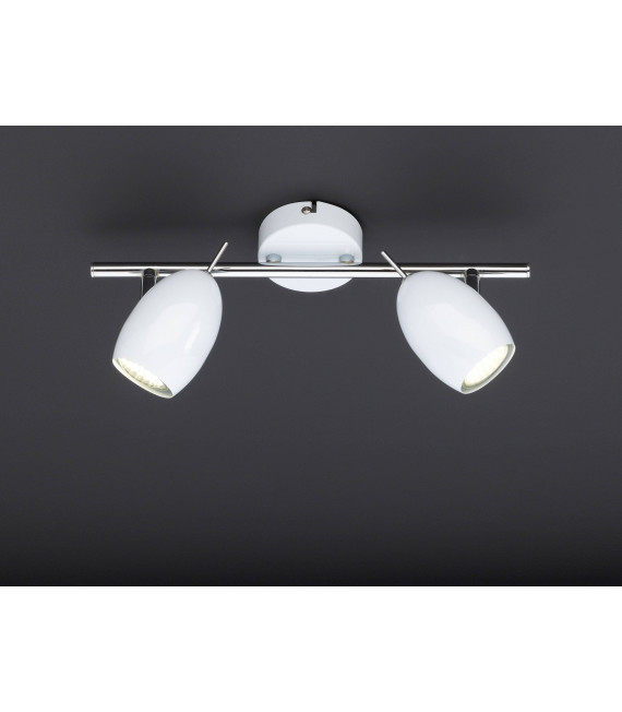 QUINCY spot bianco 2 lampadine