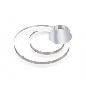 SOUL Plafón níquel mate / cromo 1 bombilla LED