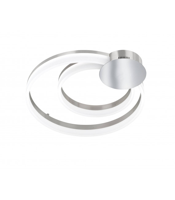 SOUL Plafoniera nichel opaco / cromo 1 lampadina a LED