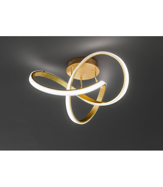 Plafoniera INDIGO dorata 1 lampadina a LED