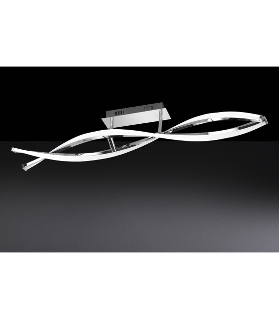 IDANA Chrom Deckenleuchte mit 2 LED-Lampen