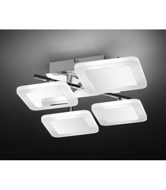 IMPULS plafón cromado 1 bombilla LED