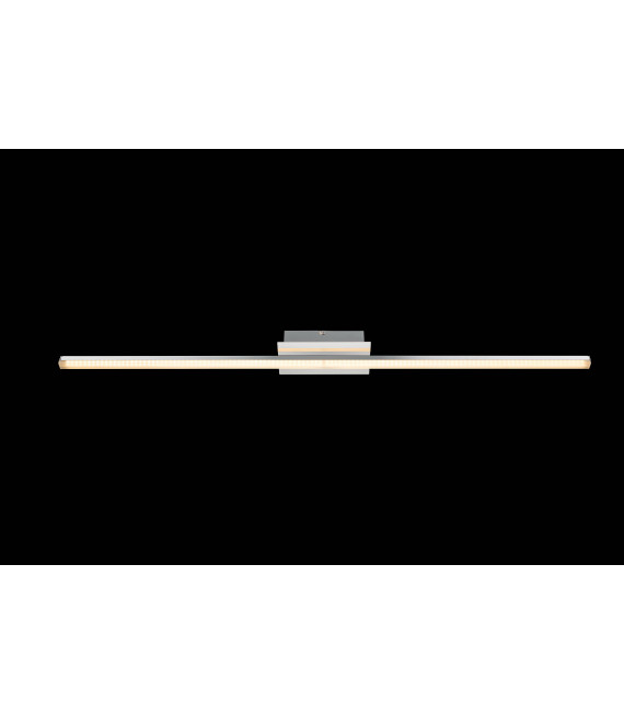 Lampada da soffitto cromata CLAY 1 lampadina a LED