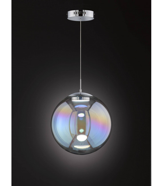 Lampada a sospensione Grace cromata 1 lampadina a LED