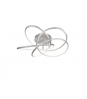 Lampada da soffitto RISA in argento 1 lampadina a LED