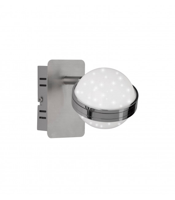 Bombilla LED WORLD spot níquel mate / cromo 1 LED
