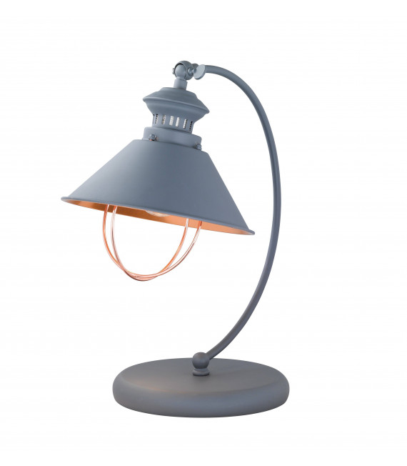 Lampada da tavolo grigia FIRENZE 1 lampadina