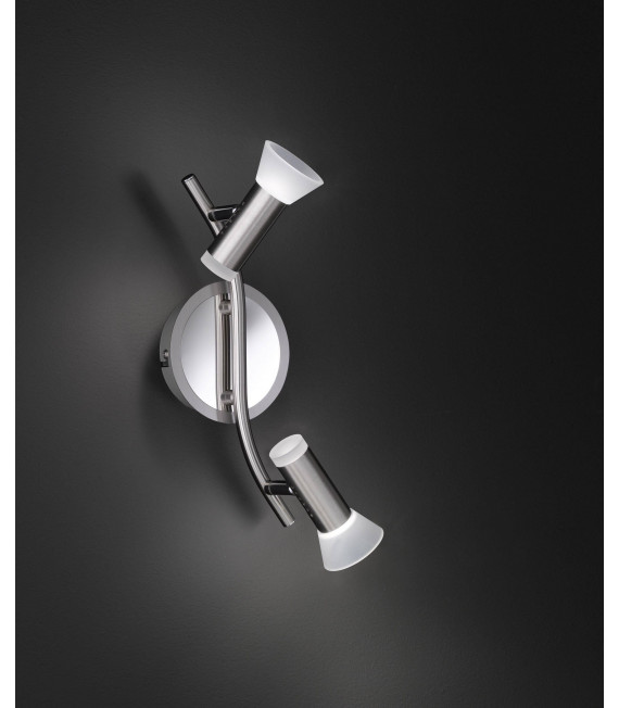 LANA Spot Matt Nickel / Chrom 2 LED-Lampen