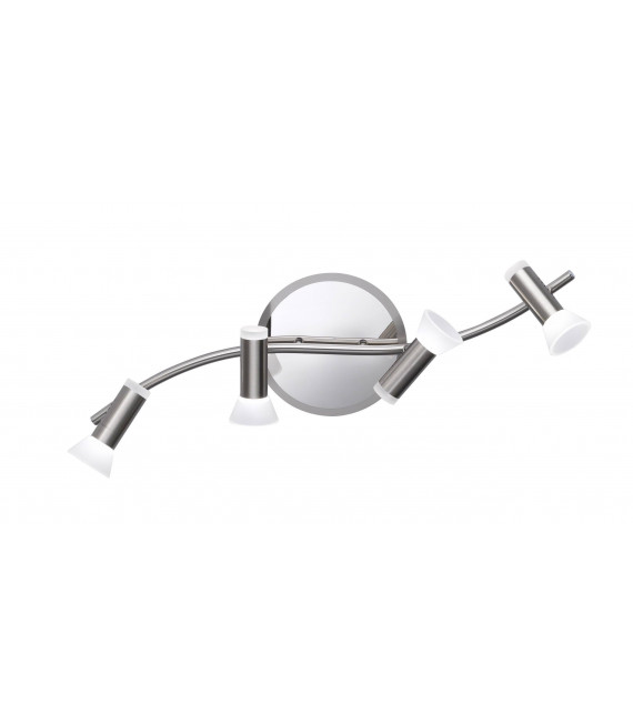 LANA spot níquel mate / cromo 4 bombillas LED