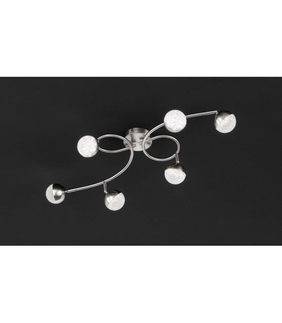 SANAN foco de níquel mate 6 bombillas LED