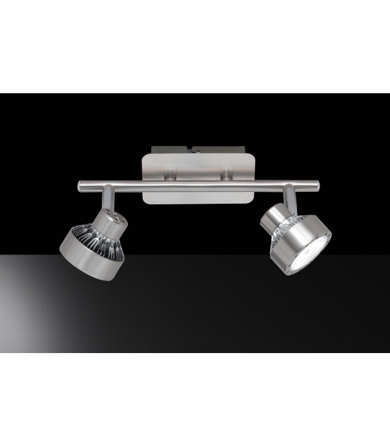 LOCAL Spot Nickel Matte / Chrom 2 LED-Lampen