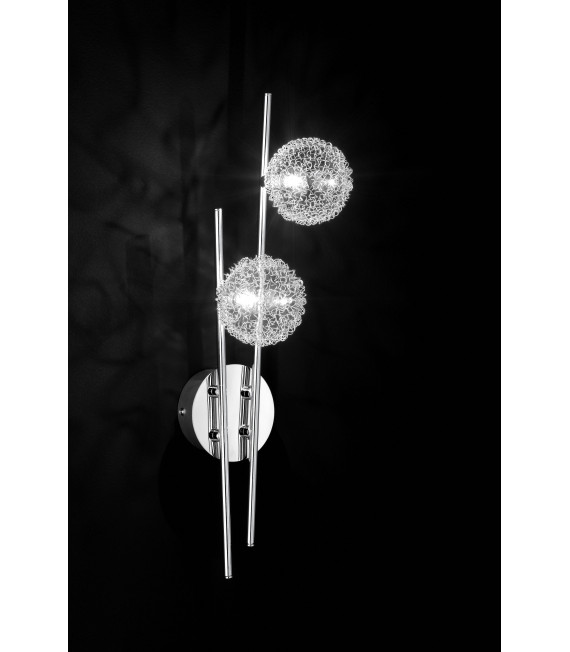 ARC Chrom Wandleuchte 2 Lampen