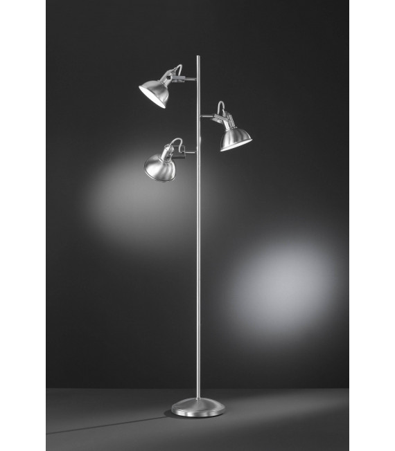 Lampada da terra SCOPE nichel opaco 3 lampadine