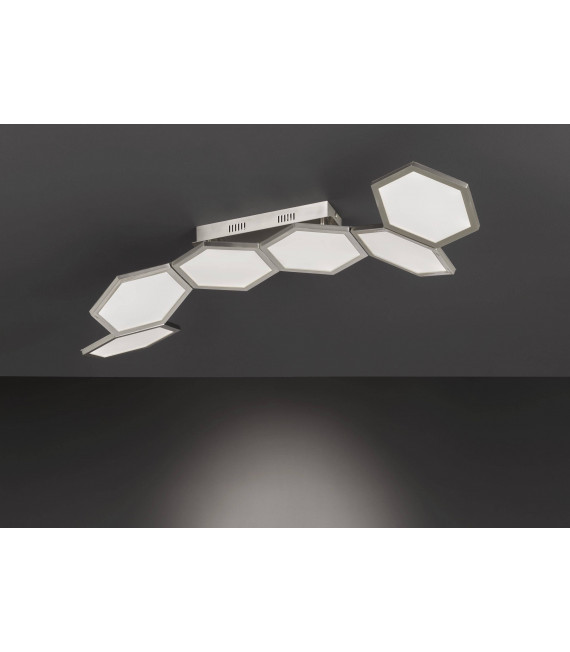 SIGNE Lámpara de techo Níquel mate 1 Bombilla LED