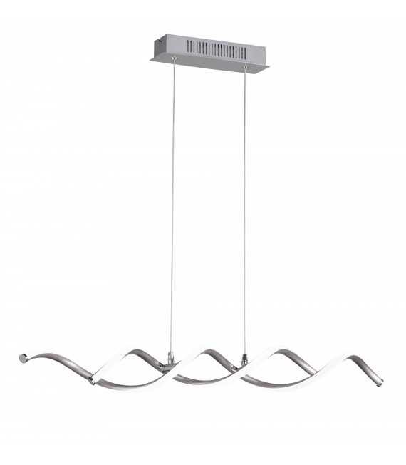 Lampada a sospensione BONNEY nichel opaco 1 lampadina a LED