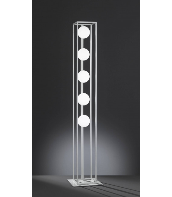Lampada da terra AURELIA nichel opaco 5 lampadine