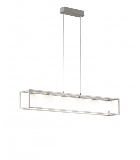 Lampada a sospensione AURELIA nichel opaco 6 lampadine