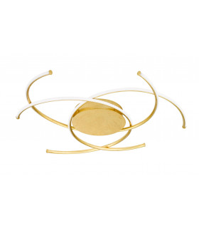JULS Lámpara de techo Dorado 1 Bombilla LED