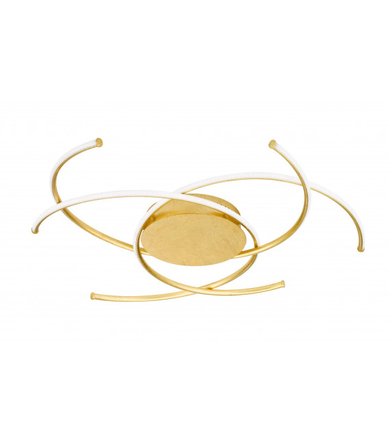 JULS plafoniera dorata 1 lampadina a LED