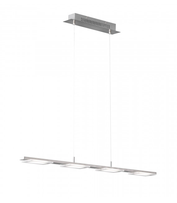 Lampada a sospensione VERSO nichel opaco 4 lampadine a LED