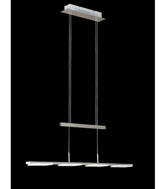 VERSO Pendelleuchte Matt Nickel 4 LED-Lampen