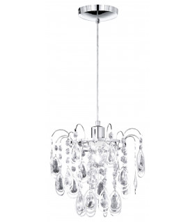 CARREE Chrom Pendelleuchte 1 Glühbirne
