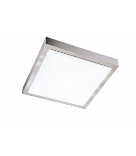 MILA lámpara de techo níquel mate 1 bombilla LED