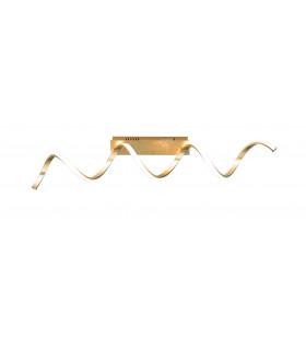 RUSSELL Lámpara de techo Dorado 1 Bombilla LED