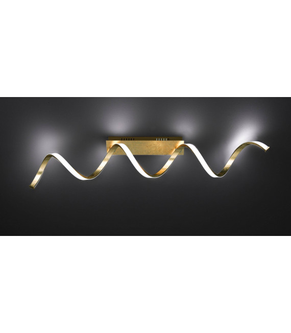 RUSSELL Lámpara de techo Dorado 1 Bombilla LED
