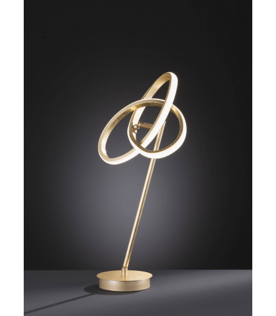 ELIOT lámpara de mesa dorada 1 bombilla LED