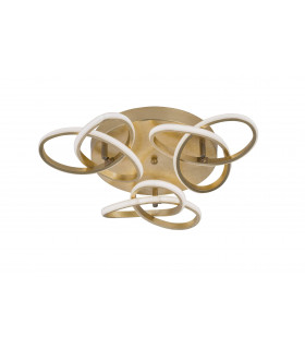 Plafoniera ELIOT dorata 3 lampadine a LED