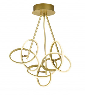 ELIOT Deckenleuchte golden 3 LED-Lampen