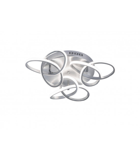 Plafoniera ELIOT argento con 3 lampadine a LED