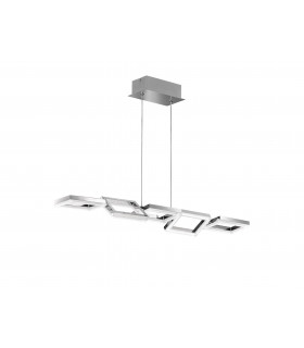 MONTREAL lámpara colgante níquel mate 1 bombilla LED