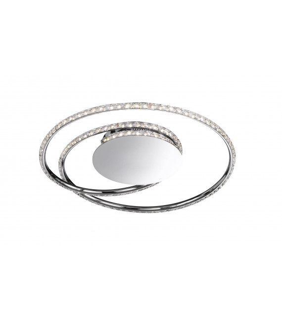 Lampada da soffitto OPUS cromata 1 lampadina a LED