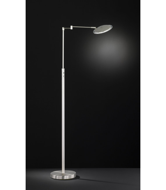 LOU Stehleuchte matt Nickel 1 LED-Lampe