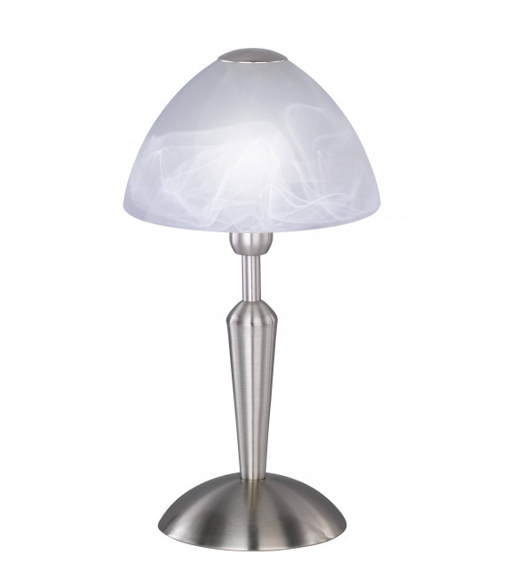 MORLEY Tischlampe Matt Nickel 1 Glühbirne