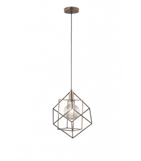 Lampada a sospensione GIRONA dorata 1 lampadina